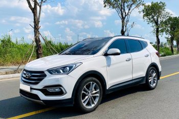 Hyundai Santafe 2017 Full xăng trắng