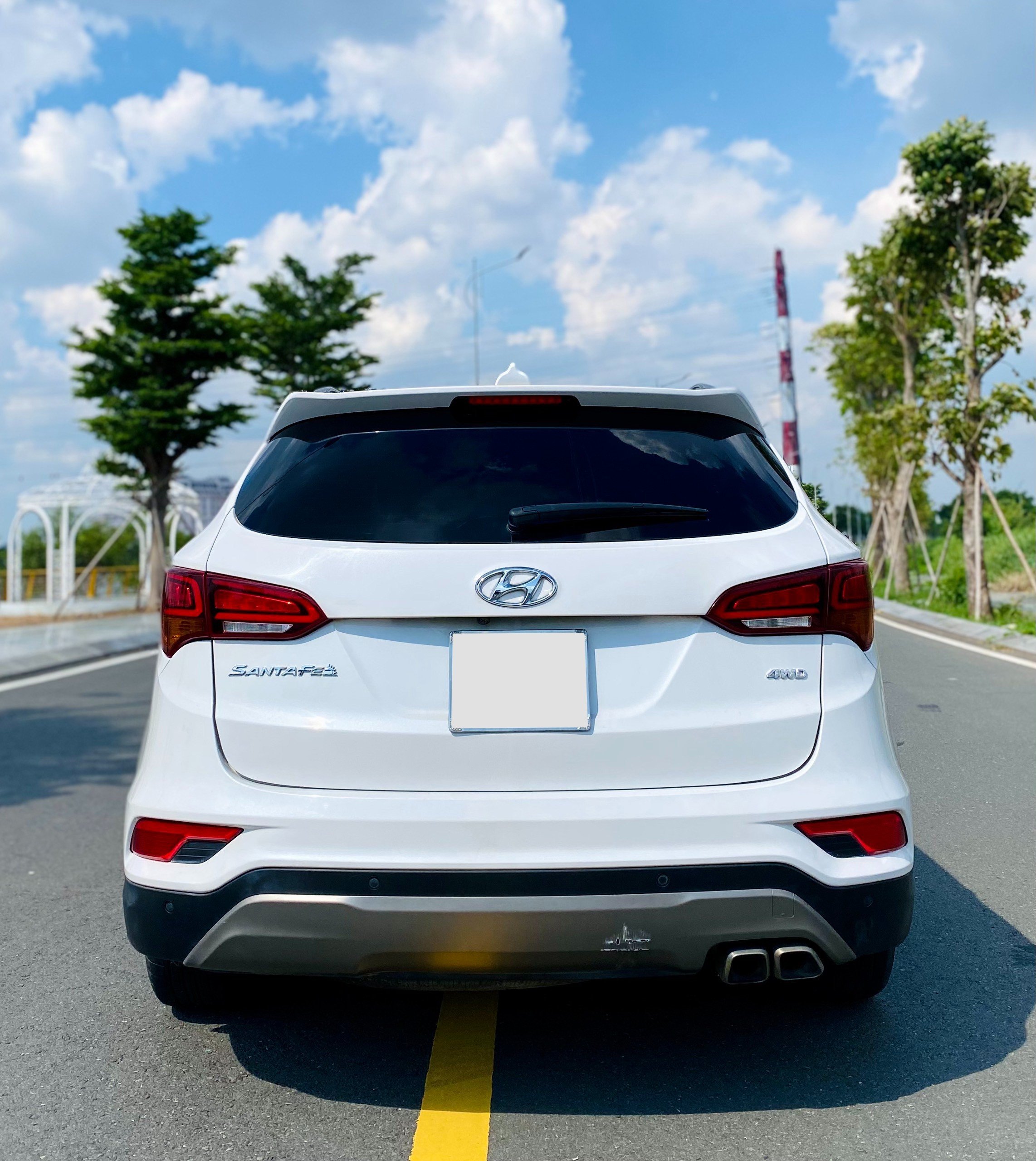 Hyundai Santafe 2017 Full xăng trắng (4)